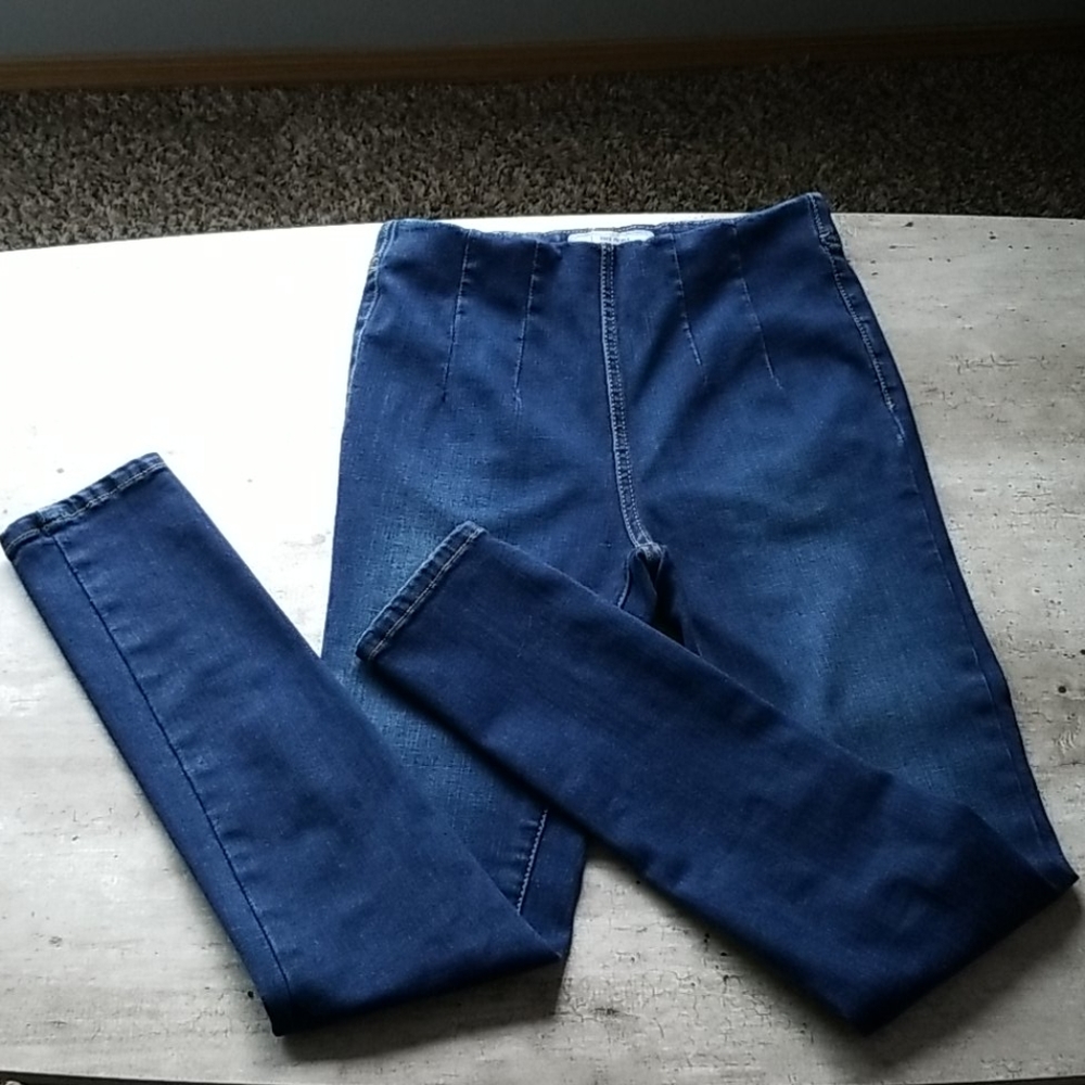 FREE PEOPLE High Waisted Denim Legging